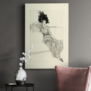 Feather Hat I Premium Gallery Wrapped Canvas - Ready to Hang