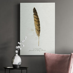 Found Feather III - Canvas Art Print
