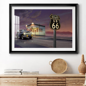 Route 66 - Modern Framed Art Print