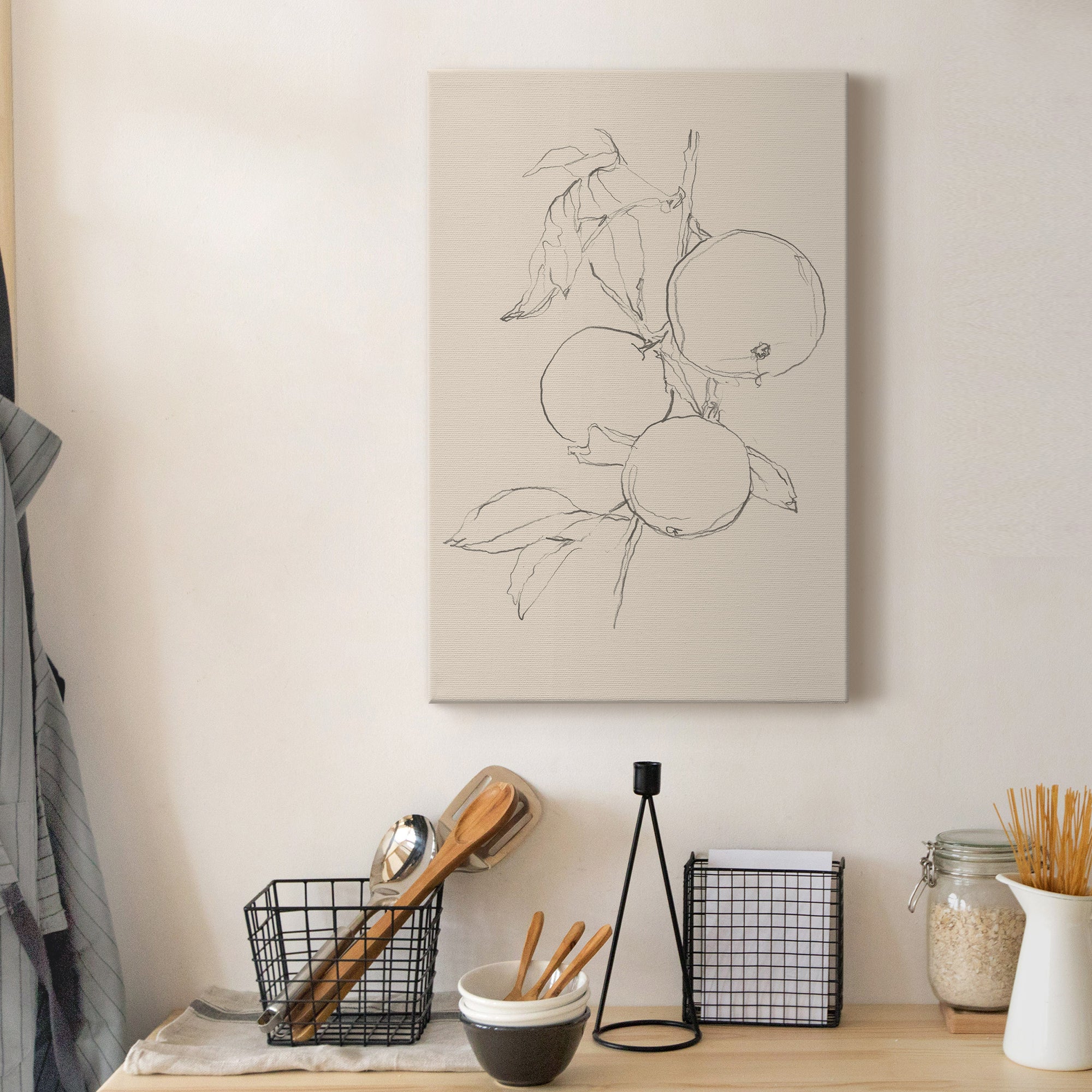 Fruit Contour Study I Premium Gallery Wrapped Canvas - Ready to Hang