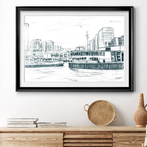 Ferryboats III - Modern Framed Art Print