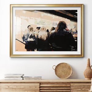 Late Night Queue - Modern Framed Art Print
