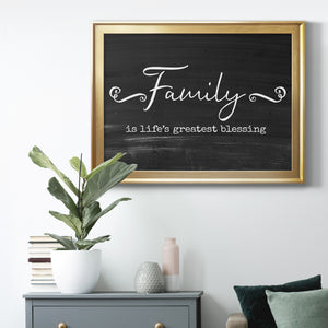 Greatest Blessing - Modern Framed Canvas Print