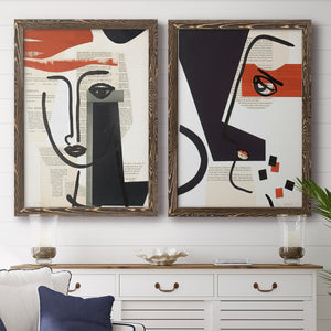 Faces of A Century V - Barnwood Framed Canvas Set