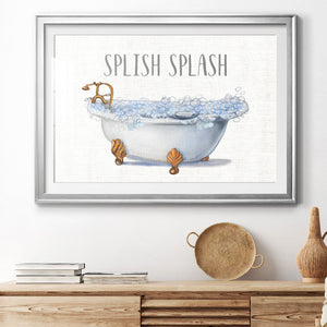 Splish Splash - Modern Framed Art Print