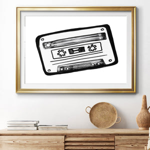 Cassette Sketch - Modern Framed Art Print