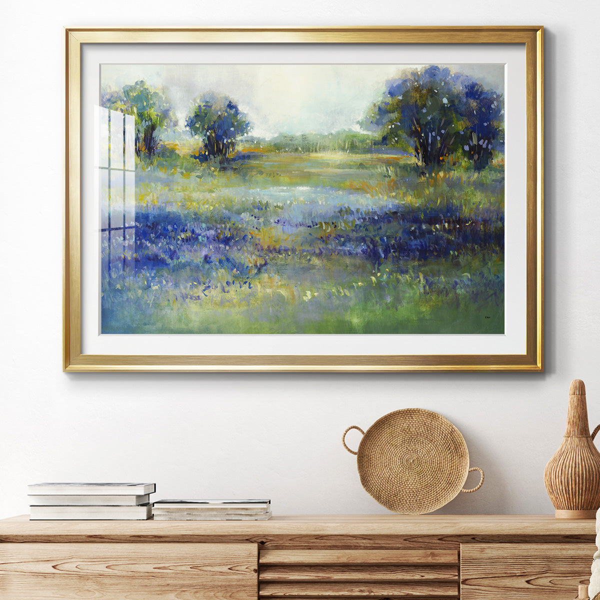 Wildflower View Premium Framed Print - Ready to Hang