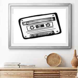 Cassette Sketch - Modern Framed Art Print