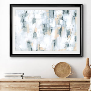 Stone Hatchmarks II - Modern Framed Art Print