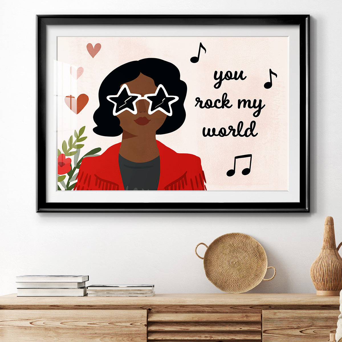 Darling Valentine Collection A Premium Framed Print - Ready to Hang