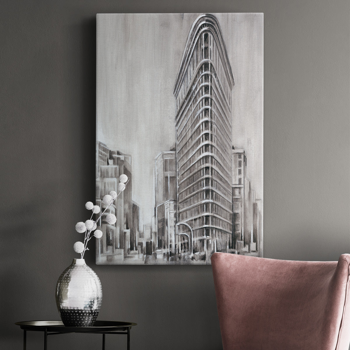 Art Deco Cityscape II Premium Gallery Wrapped Canvas - Ready to Hang