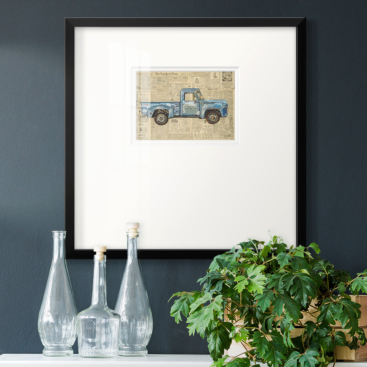 George’s ’53 Ford- Premium Framed Print Double Matboard