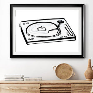 Vinyl Sketch - Modern Framed Art Print