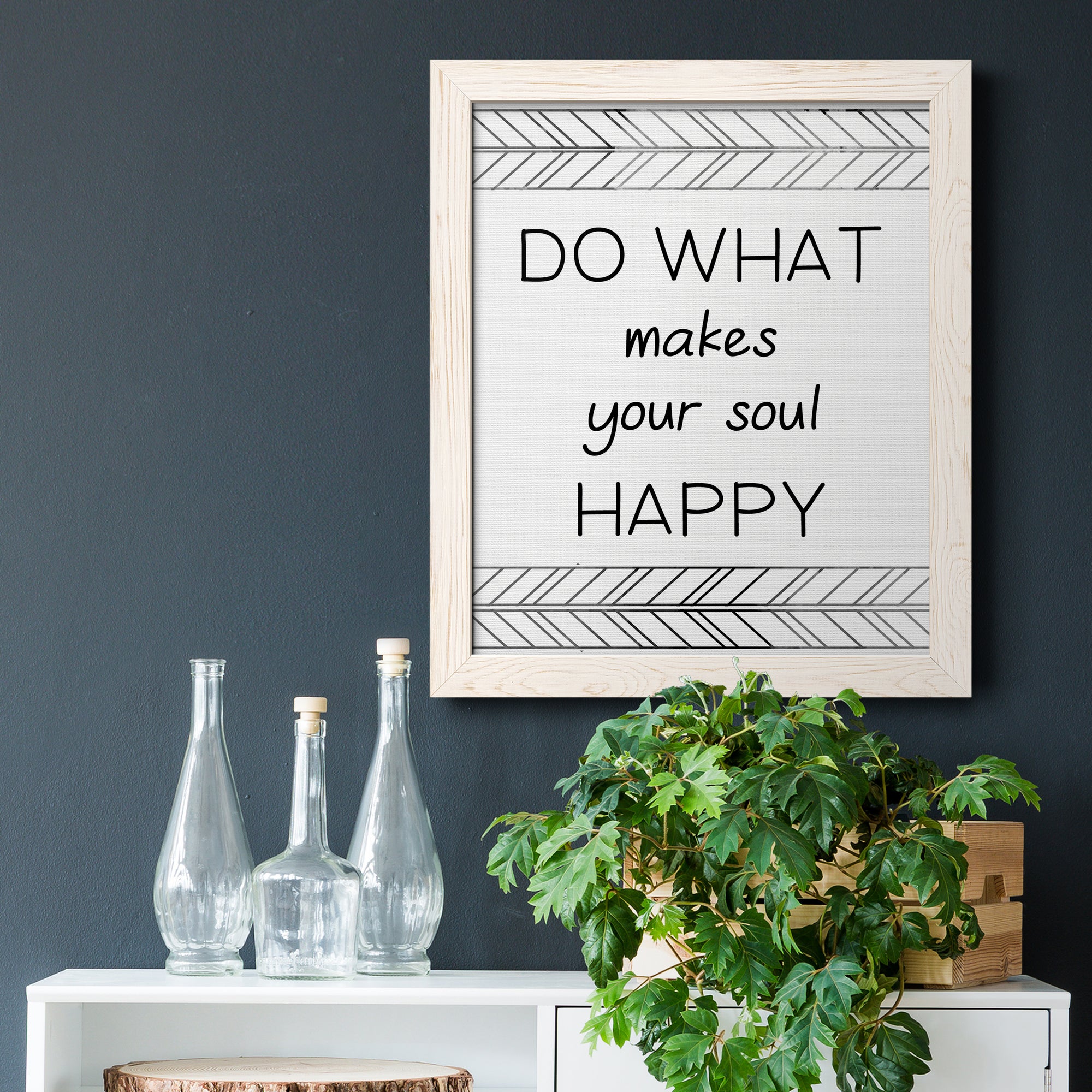 Your Soul Happy - Premium Canvas Framed in Barnwood - Ready to Hang