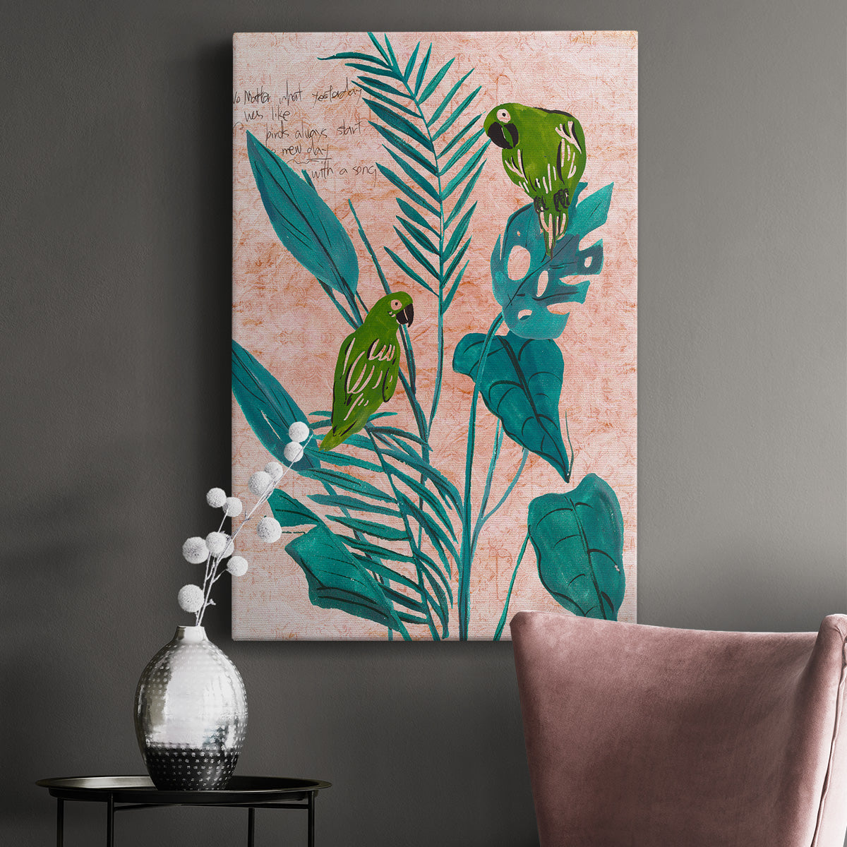 The Tropical Song IV Premium Gallery Wrapped Canvas - Ready to Hang