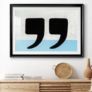He Said She Said - Modern Framed Art Print