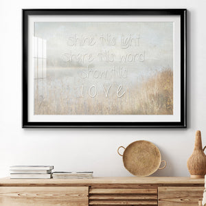 Shine His Light - Modern Framed Art Print