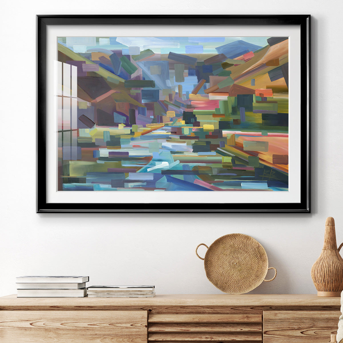 Pieces of Yakima Canyon Premium Framed Print - Ready to Hang