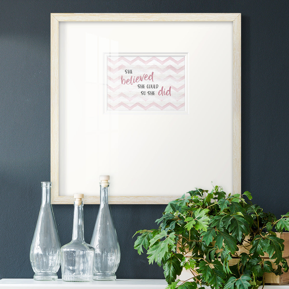 Believed She Could Premium Framed Print Double Matboard