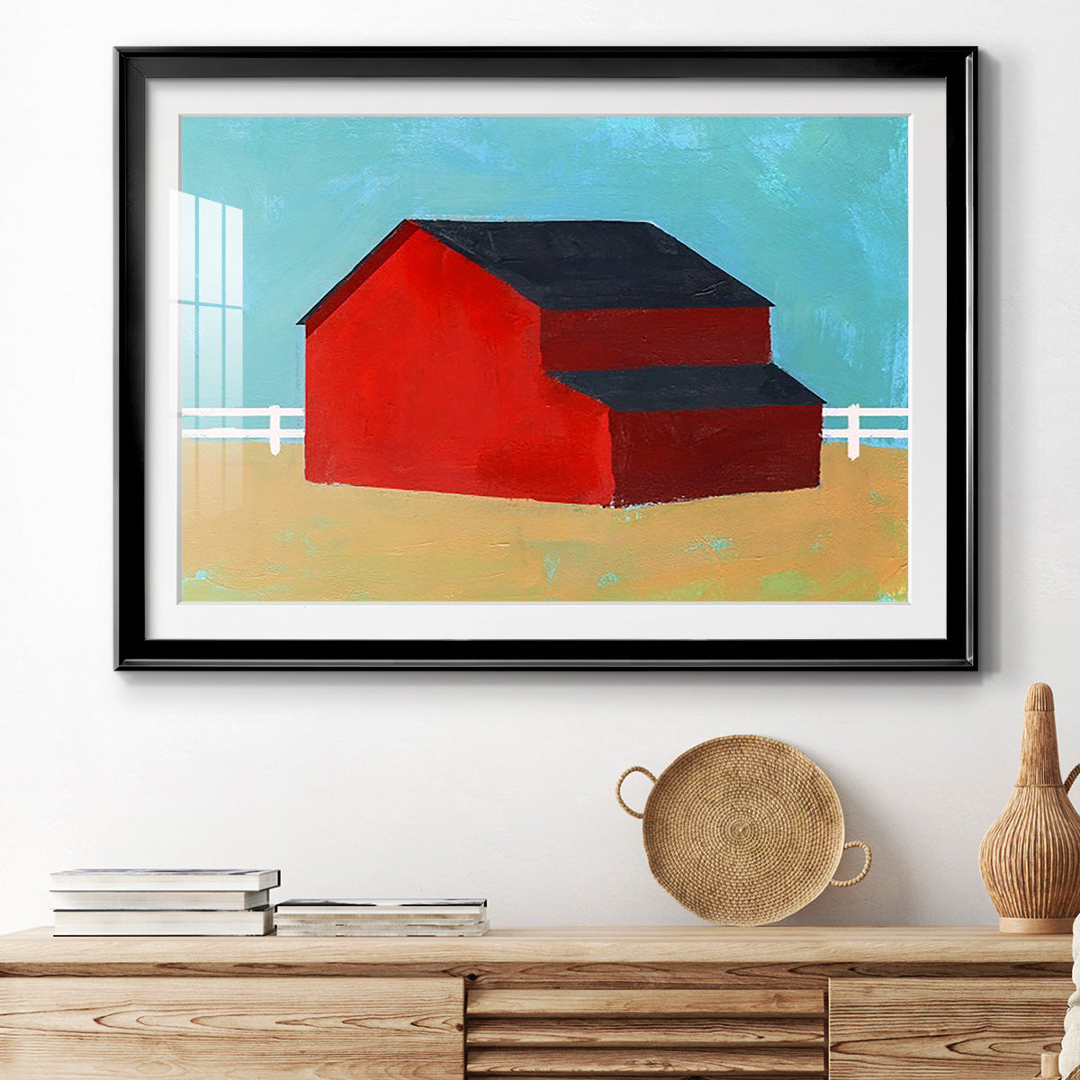 Big Red One II Premium Framed Print - Ready to Hang