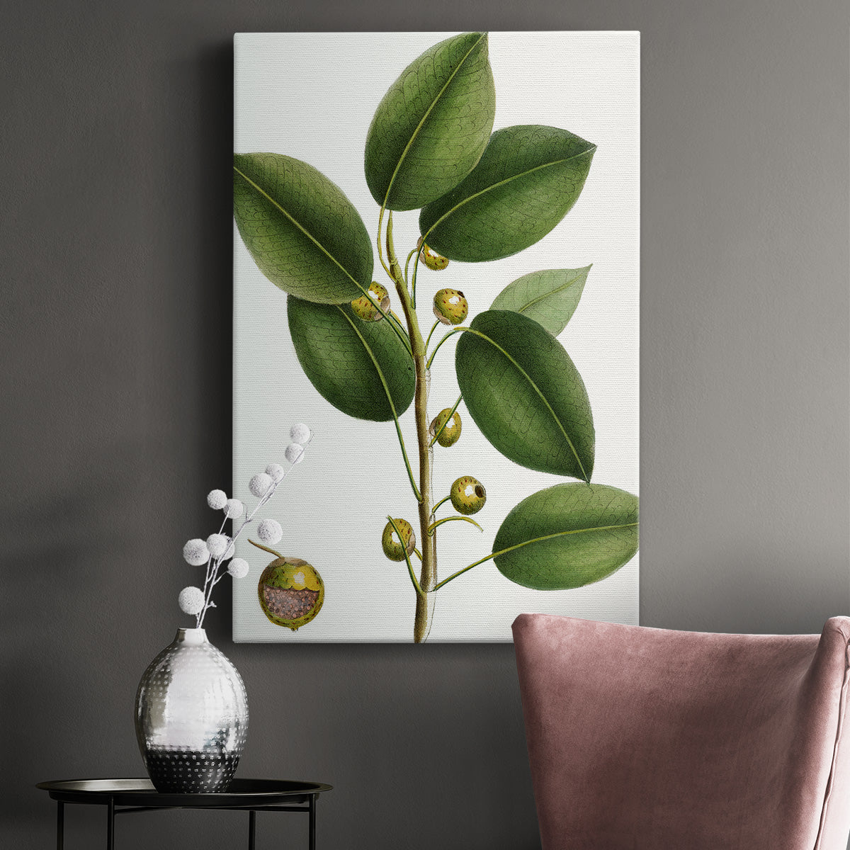 Cherry Fig Tree Premium Gallery Wrapped Canvas - Ready to Hang