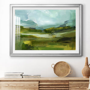 Emerald View III - Modern Framed Art Print