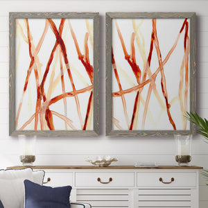 Runnel V - Barnwood Framed Canvas Set