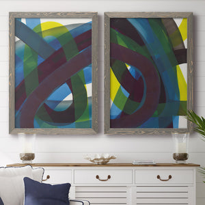 Cool Network I - Barnwood Framed Canvas Set