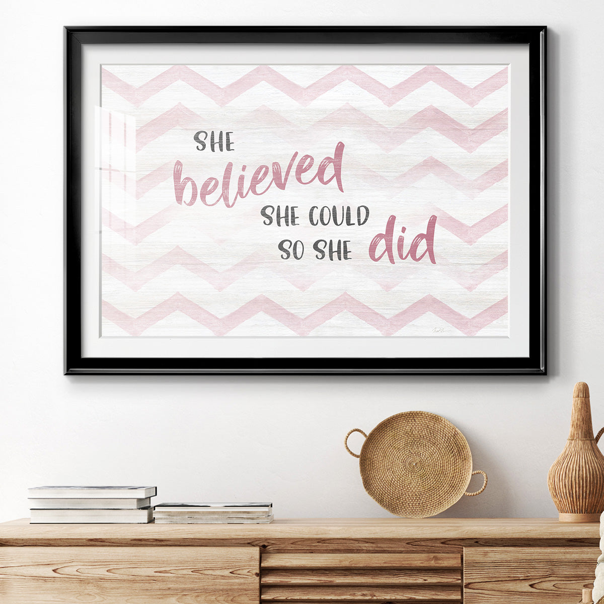 Believed She Could Premium Framed Print - Ready to Hang