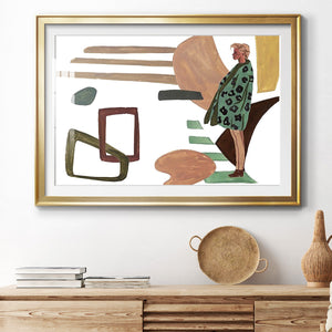 Vintage Vibes V - Modern Framed Art Print