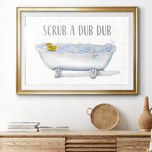 Scrub A Dub - Modern Framed Art Print