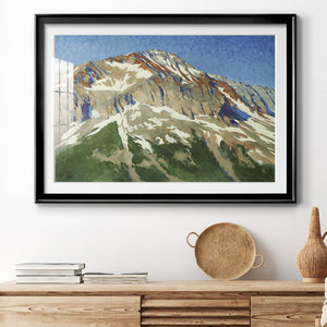 Vermillion Ascent - Modern Framed Art Print