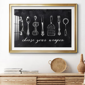 Choose Your Weapon - Modern Framed Art Print