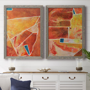 Primary Connection III - Barnwood Framed Canvas Set