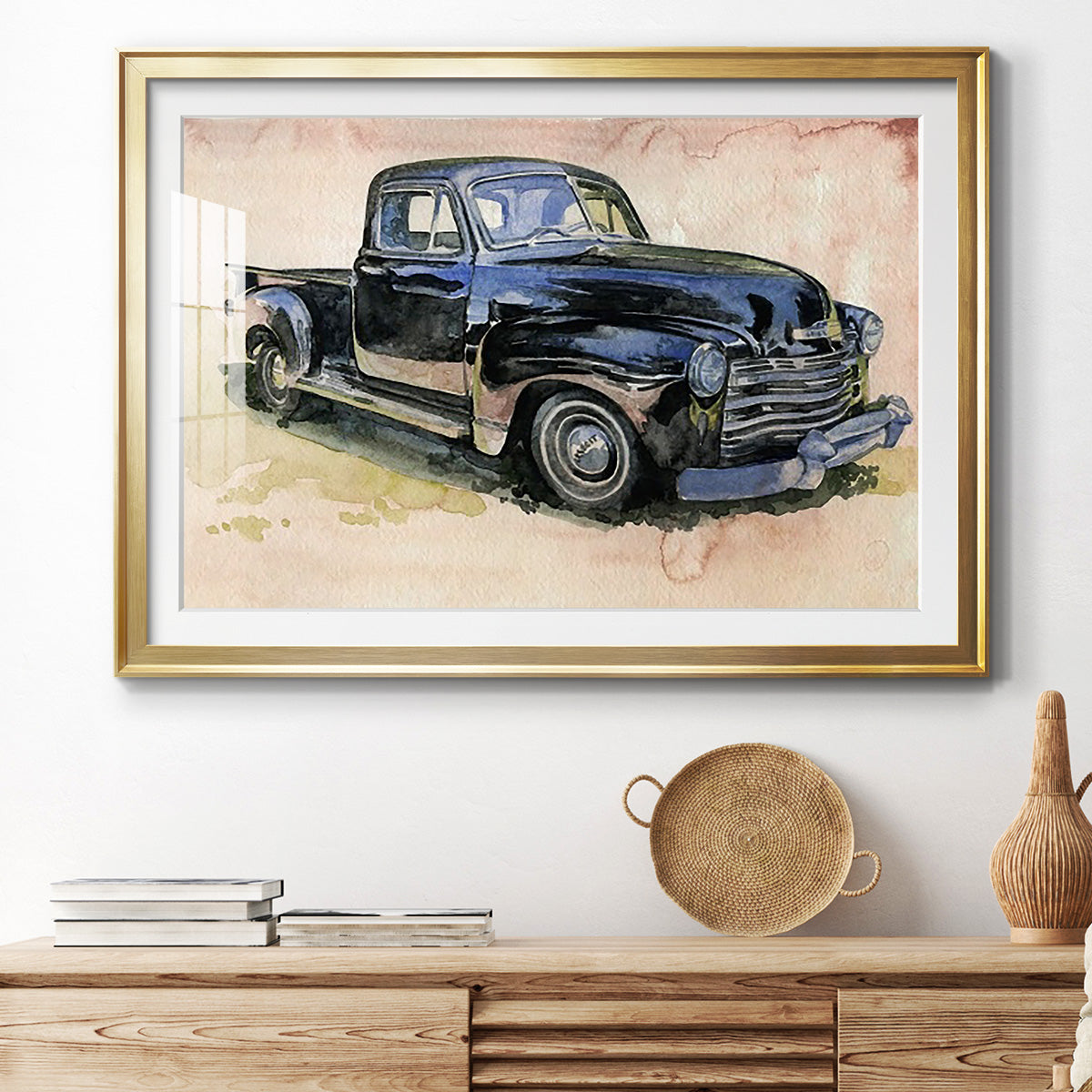 Antique Pickup II Premium Framed Print - Ready to Hang