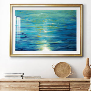 Deep Blue - Modern Framed Art Print