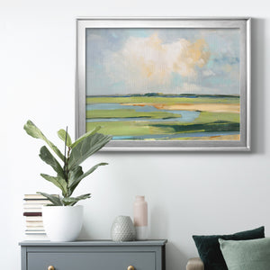 Pastel Horizon II - Modern Framed Canvas Print