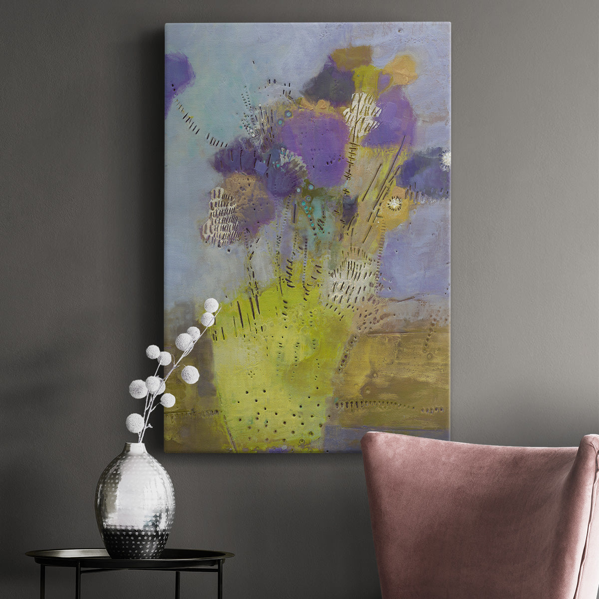 Blumen I Premium Gallery Wrapped Canvas - Ready to Hang