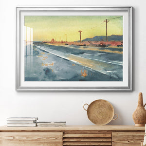 Deserted Highway I - Modern Framed Art Print