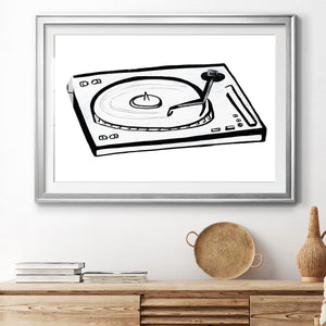 Vinyl Sketch - Modern Framed Art Print