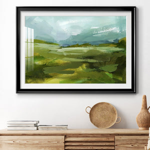 Emerald View II - Modern Framed Art Print