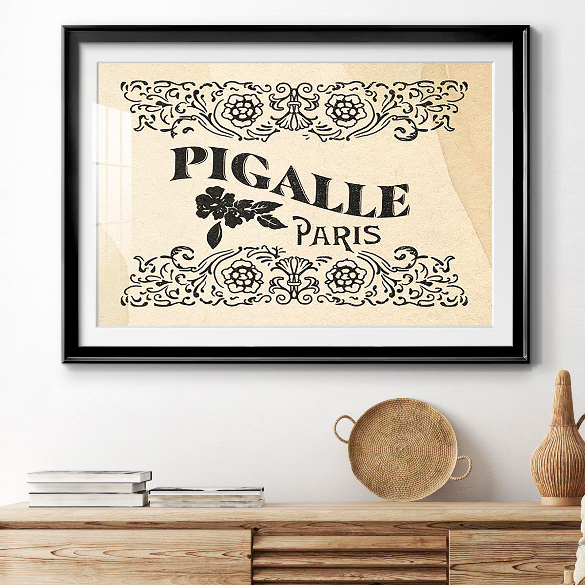 Antique French Label III Premium Framed Print - Ready to Hang