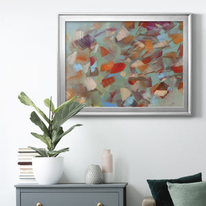 Confetti Party - Modern Framed Canvas Print