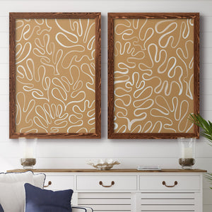 Matisse Pieces I - Barnwood Framed Canvas Set