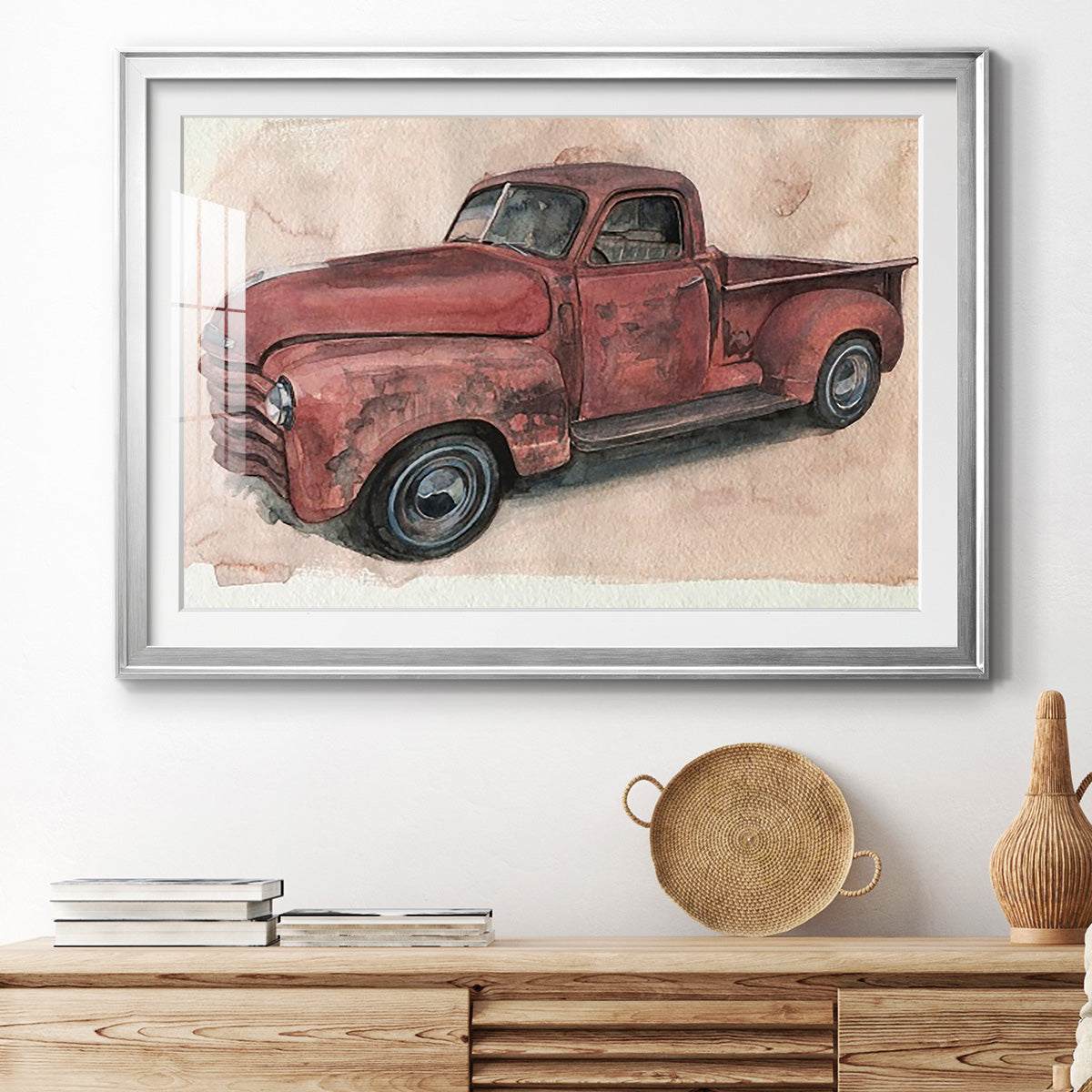 Antique Pickup I Premium Framed Print - Ready to Hang