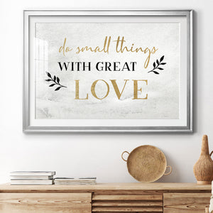 Small Things Gold - Modern Framed Art Print