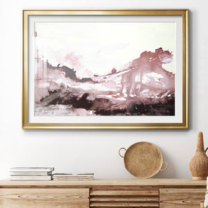 Pink Scenery - Modern Framed Art Print