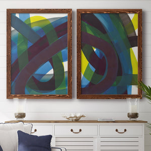 Cool Network I - Barnwood Framed Canvas Set