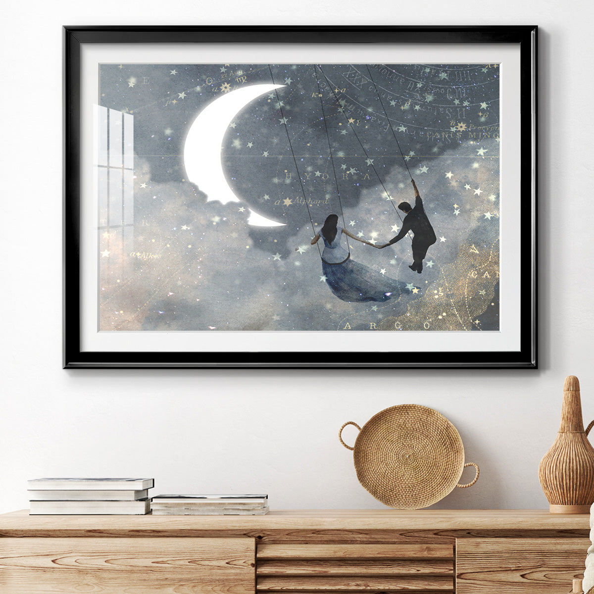 Celestial Love I Premium Framed Print - Ready to Hang