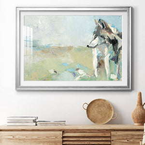 Lone Wolf - Modern Framed Art Print